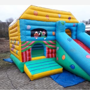 Springkussen Clown Met Glijbaan