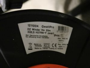 Gezekerde Kabelhaspel 3G2.5 25M Neopr Qwatt pro