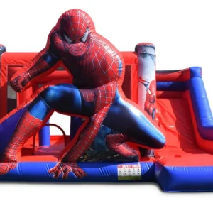 Springkussen Spiderman met glijbaan