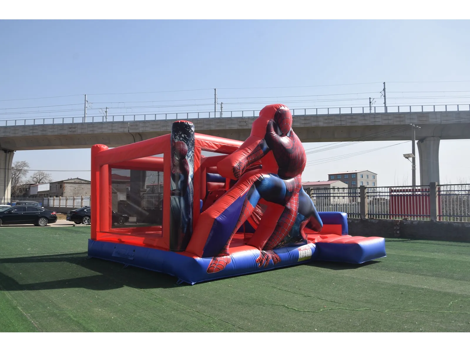 Springkussen Spiderman met glijbaan - Afbeelding 10