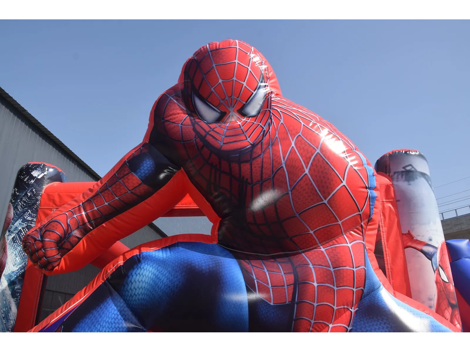 Springkussen Spiderman met glijbaan - Afbeelding 11