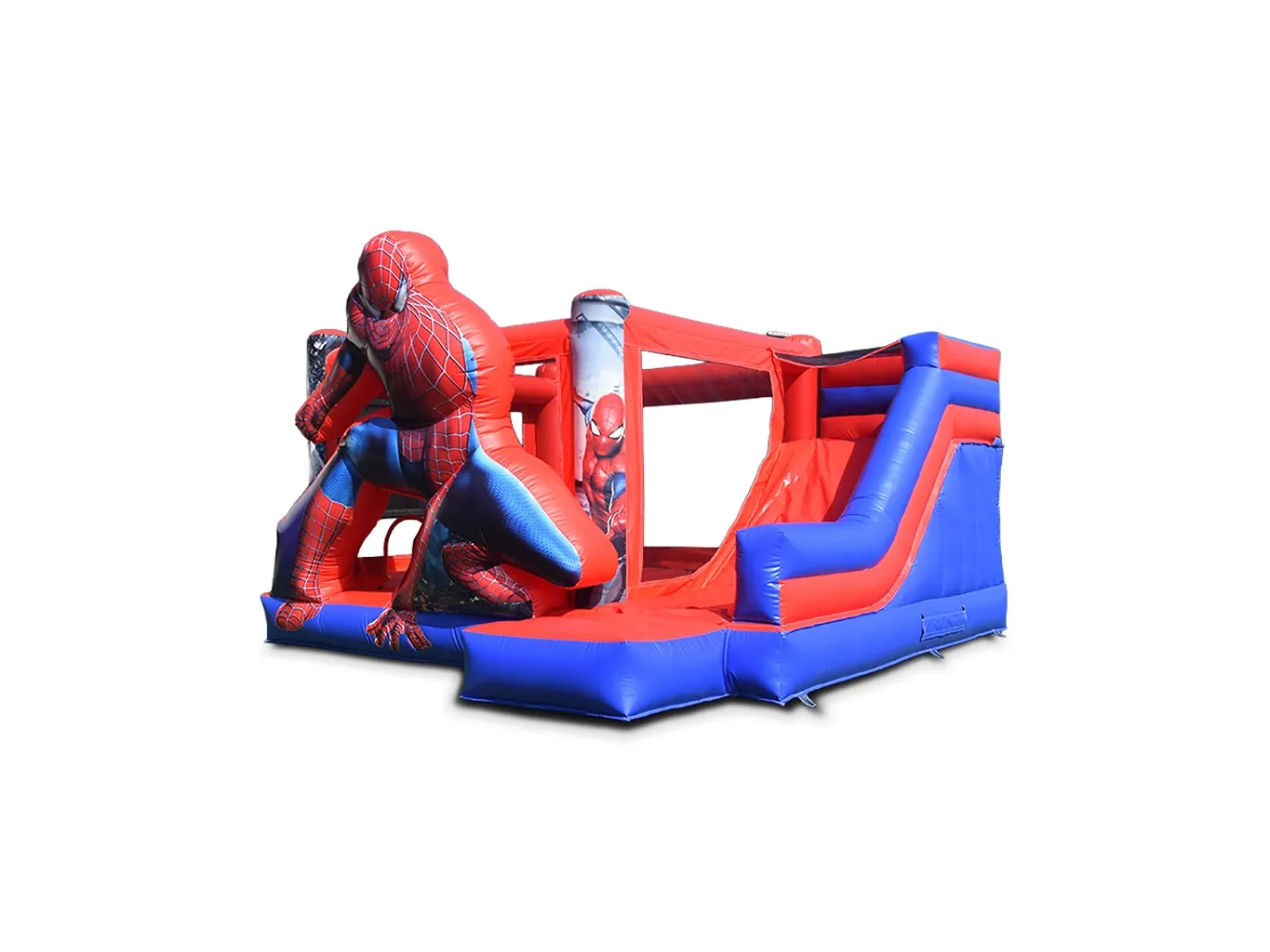 Springkussen Spiderman met glijbaan - Afbeelding 3